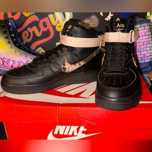 Nike Air Force One Acid Wash, Size 9.5, Black